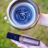 Bronze Om Carved Singing Bowl - HimalayasShop