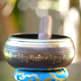 Bronze Om Carved Singing Bowl - HimalayasShop