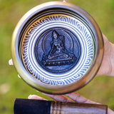 White Tara Carved Singing Bowl - HimalayasShop
