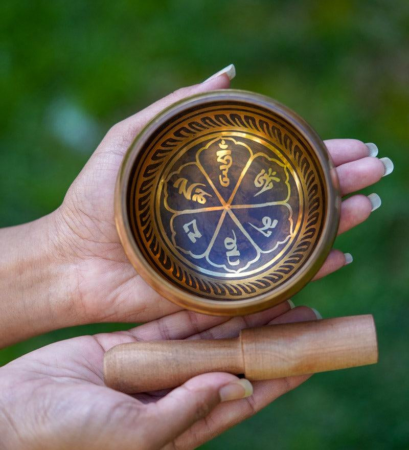 OM Mani Padme Hum Singing bowl - HimalayasShop