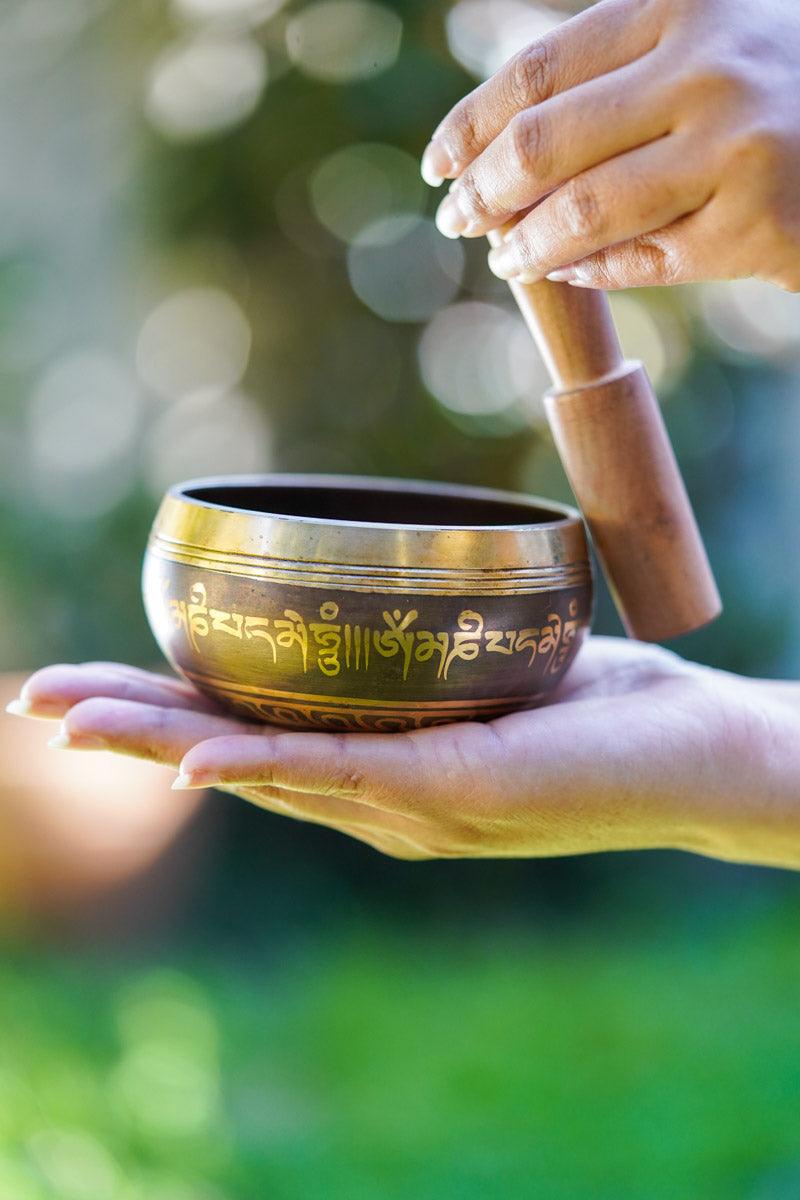 OM Mani Padme Hum Singing bowl - HimalayasShop