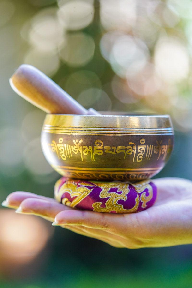 OM Mani Padme Hum Singing bowl - HimalayasShop