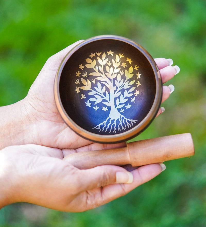 Tree of life Singing Bowl for healing - HimalyasShop