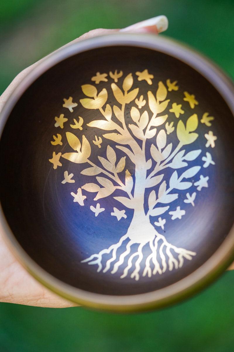 Tree of life Singing Bowl for healing - HimalyasShop