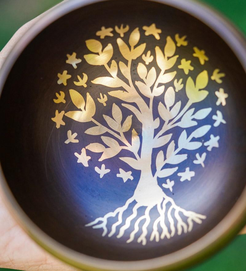 Tree of life Singing Bowl for healing - HimalyasShop