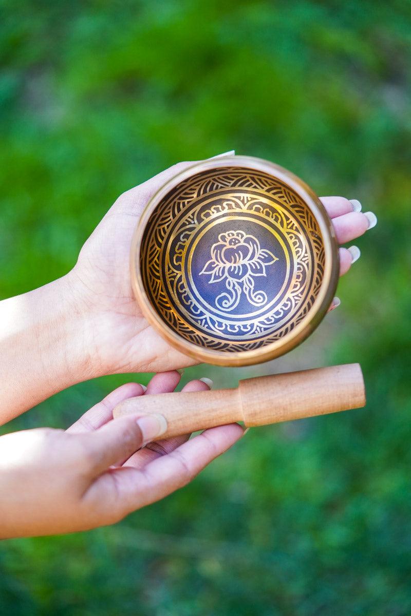 Lotus singing bowl - HimalayasShop