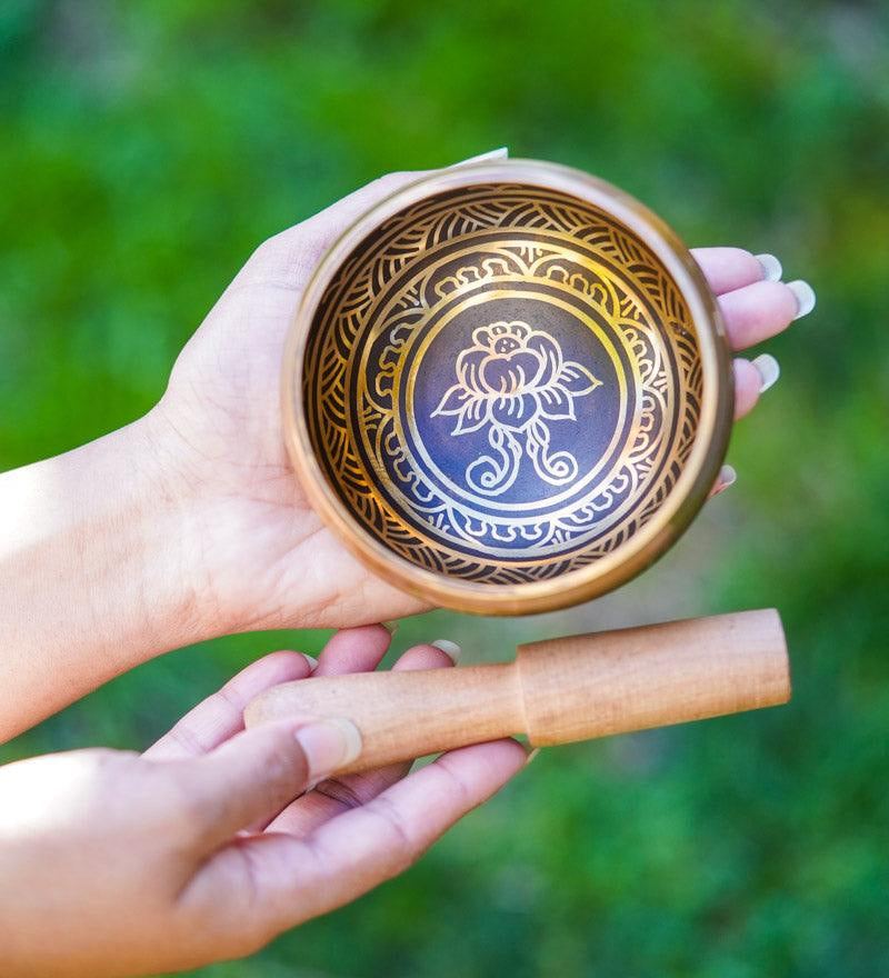 Lotus singing bowl - HimalayasShop