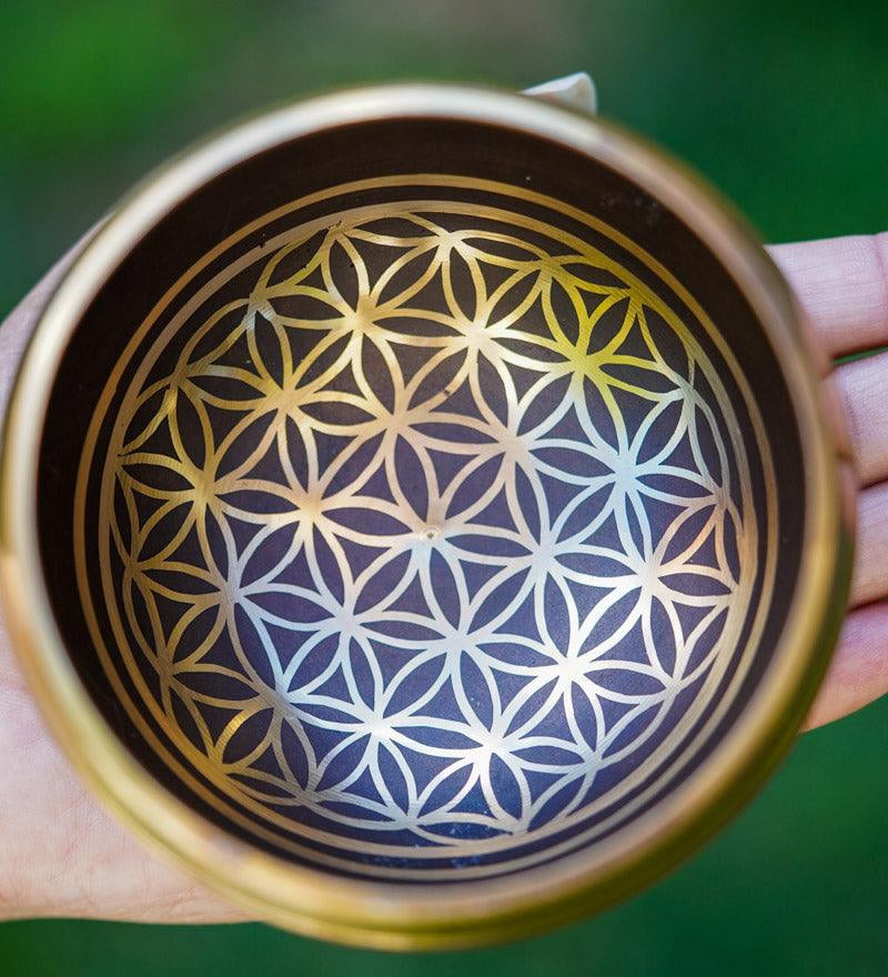 Flower of life Singing Bowl - Tibetan bowl for healing