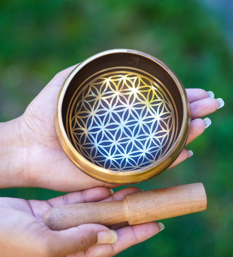 Flower of life Singing Bowl - Tibetan bowl for healing