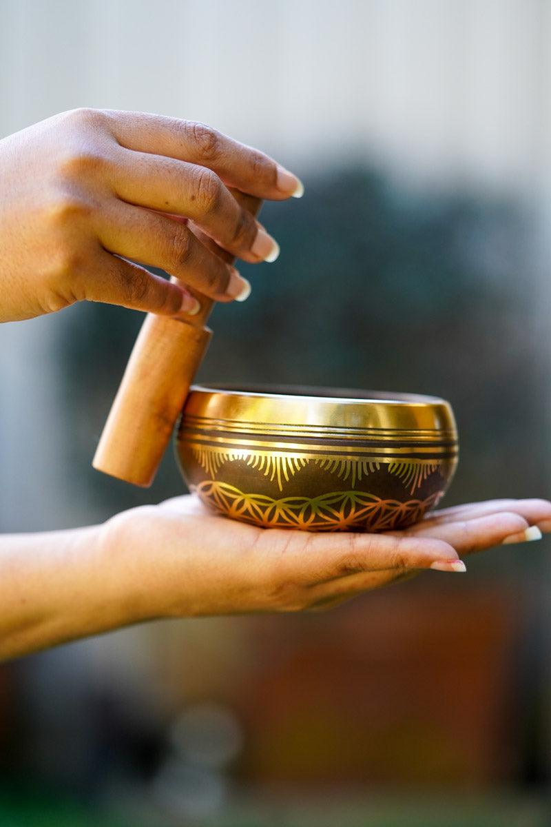 Flower of life Singing Bowl - Tibetan bowl for healing