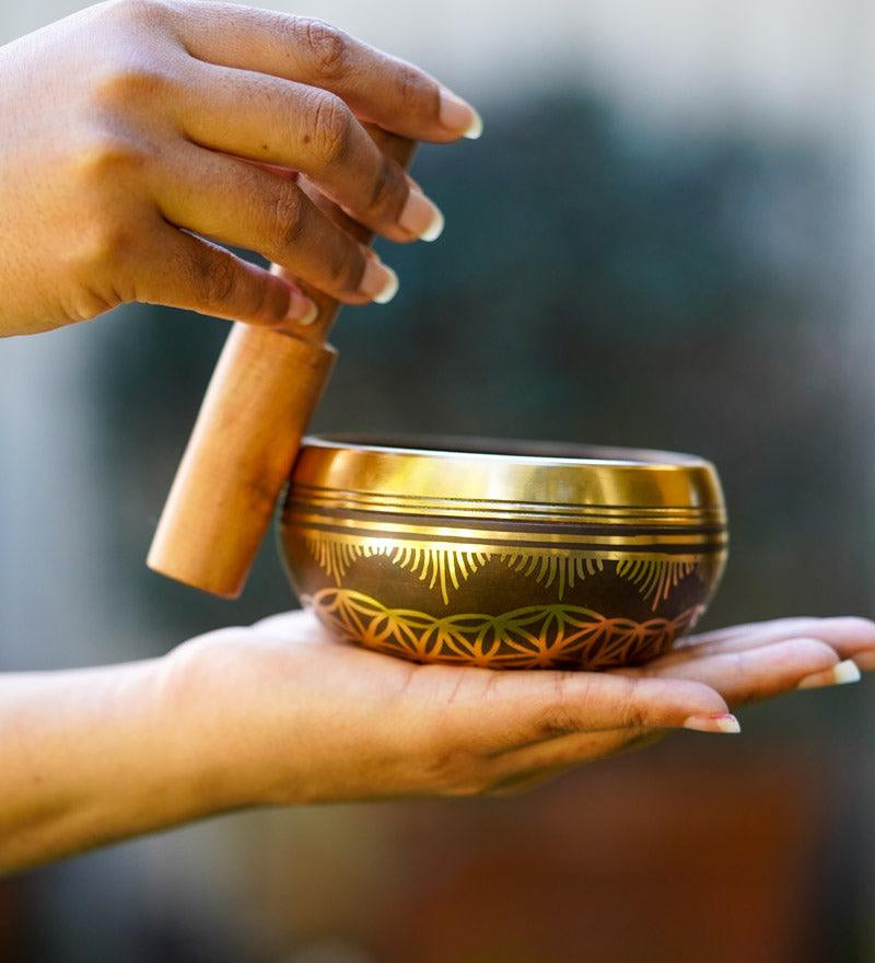 Flower of life Singing Bowl - Tibetan bowl for healing