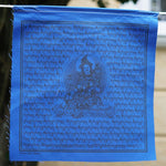Tara blue color praying flag for hanging on altar space