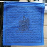 Tara blue color praying flag for hanging on altar space