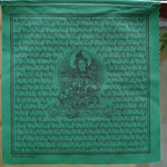 Green Tara green color prayer flag