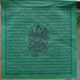Green Tara green color prayer flag