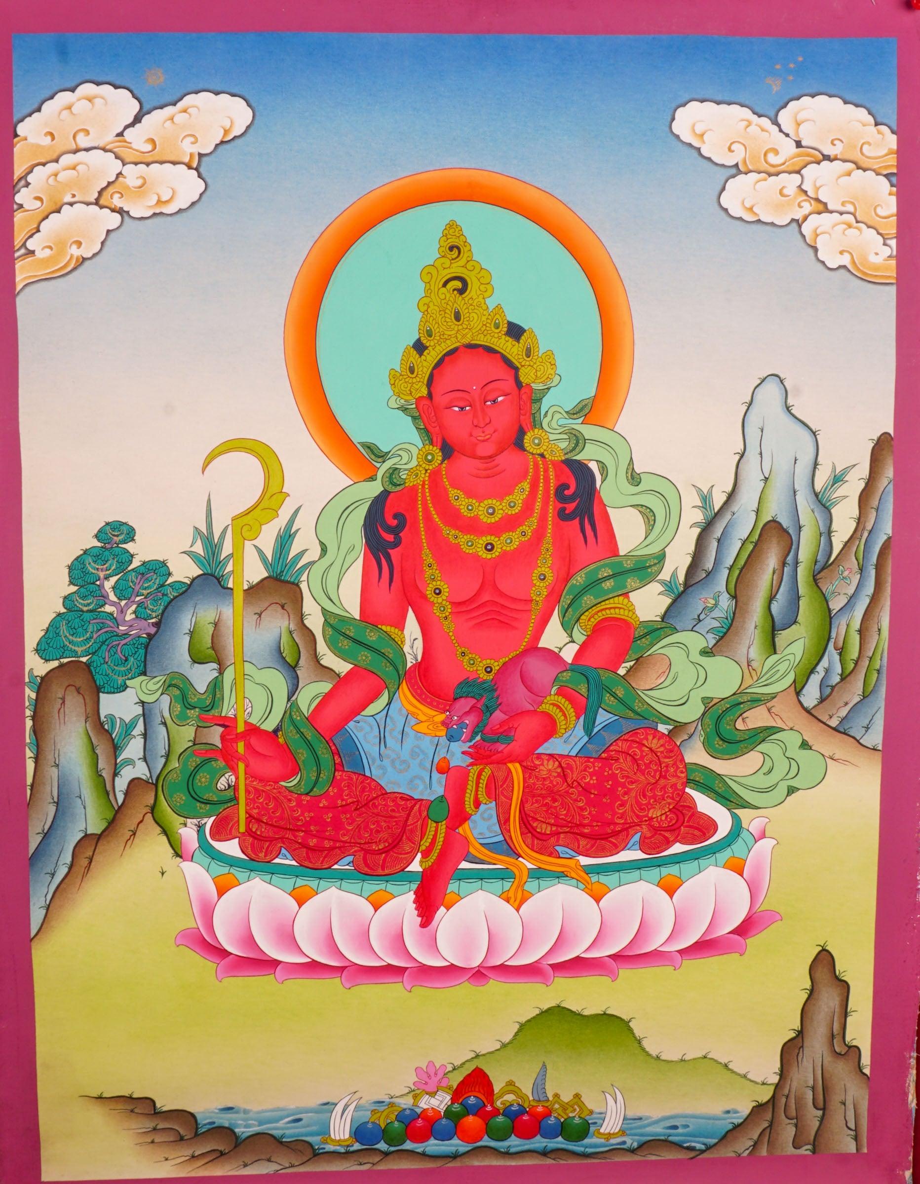 Tichanga Tibetan thangka art on canvas for wall hanging and wall decor