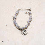 White Jade Gemstone Chip Bracelet - Himalayas Shop