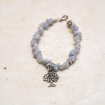 White Jade Gemstone Chip Bracelet - Himalayas Shop