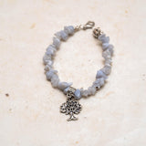 White Jade Gemstone Chip Bracelet - Himalayas Shop