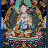 Thangka Painting of White Tara - Best handpainted thangka painting - HimalayasShop