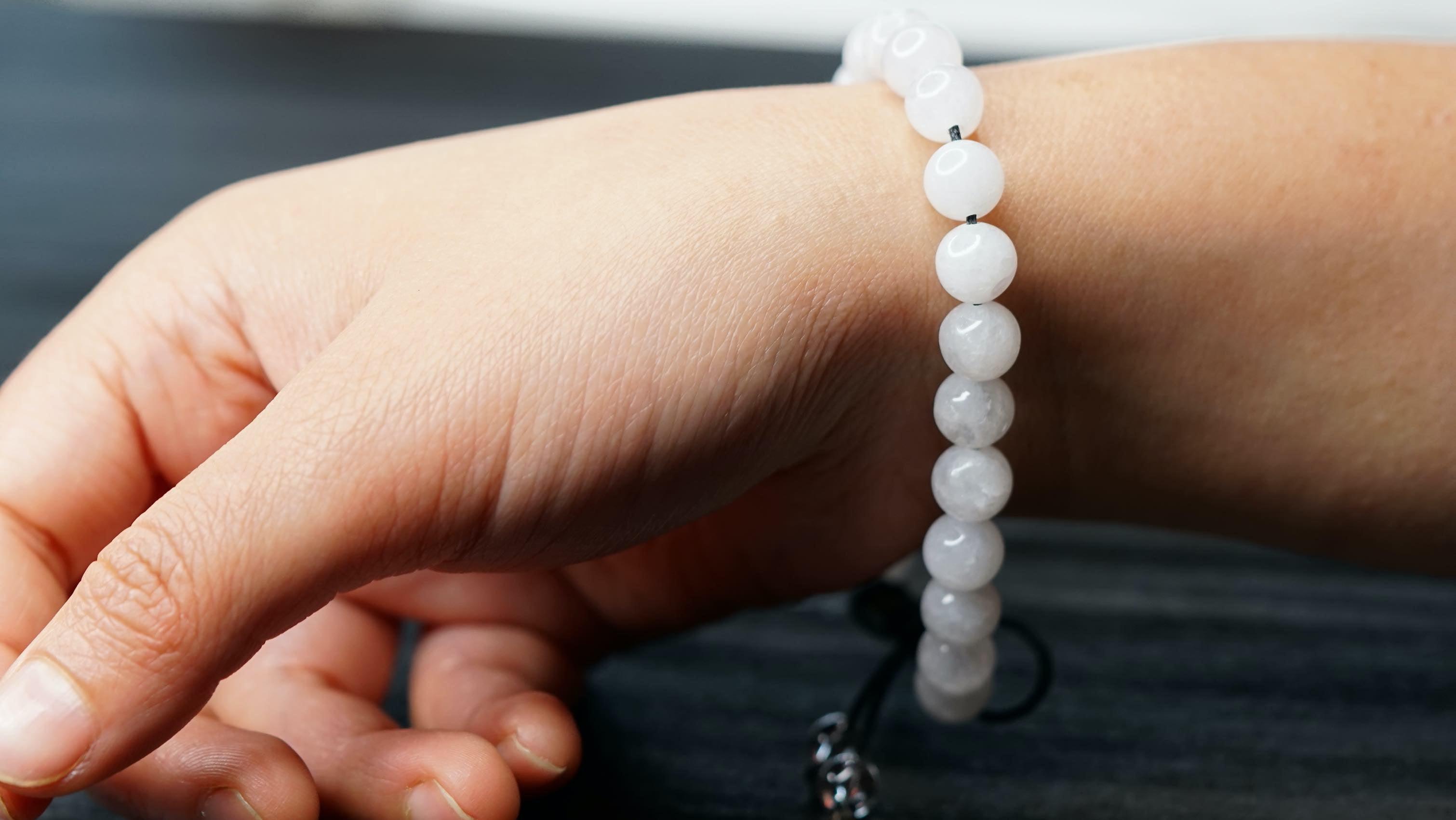 White Jade Natural Stone Bracelet