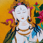 White Tara Thangka Art - Himalayas Shop