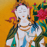 White Tara Thangka Art - Himalayas Shop