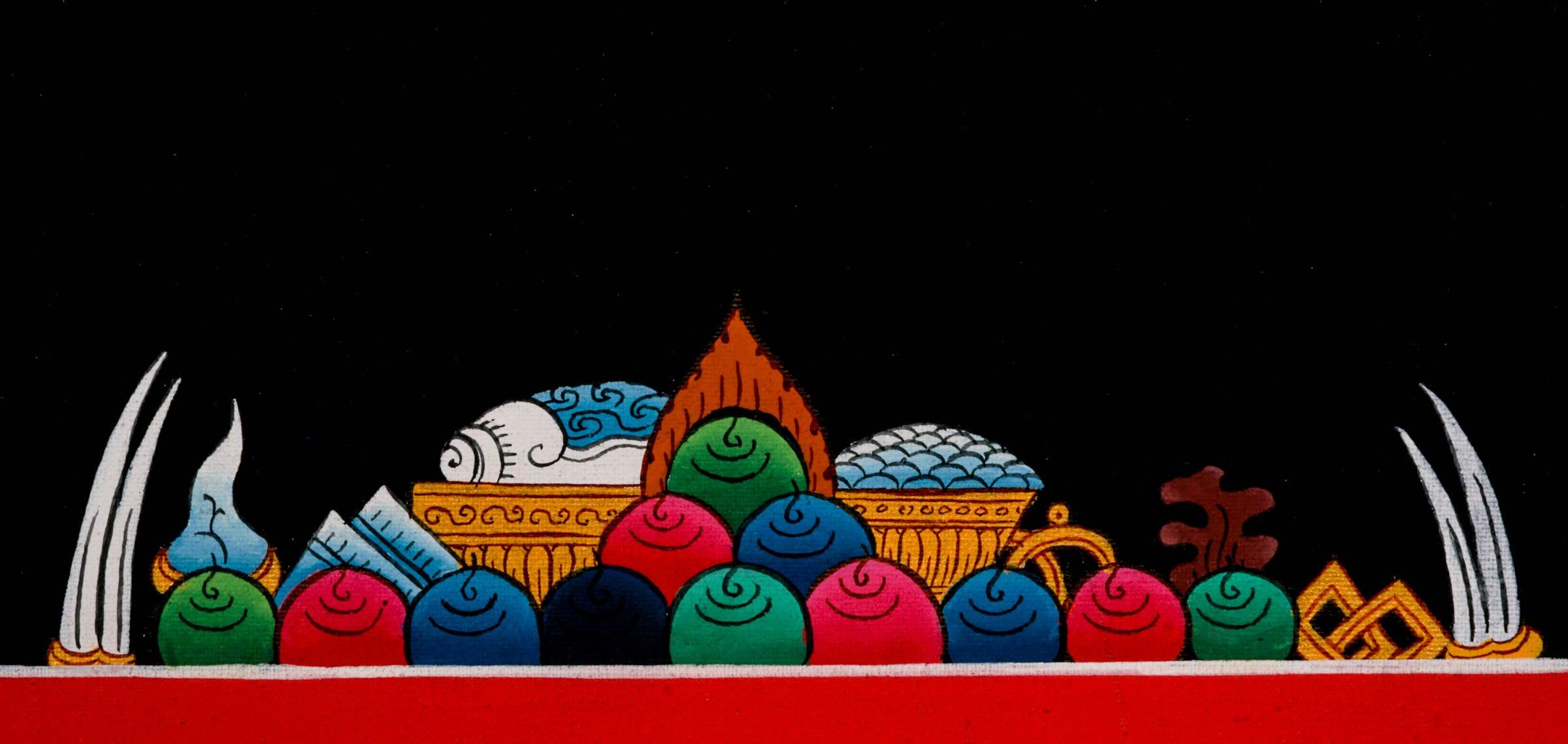 White Tara Thangka Art - Himalayas Shop