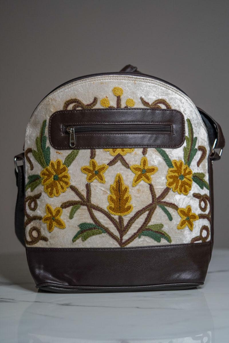 Floral Embroidery Hand Bag - Himalayas Shop