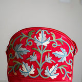 Shoulder Handbag with Floral Embroidery - Himalayas Shop