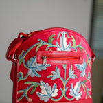 Shoulder Handbag with Floral Embroidery - Himalayas Shop