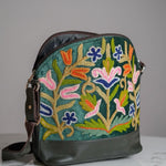 Shoulder Handbag with Floral Embroidery - Himalayas Shop