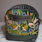 Shoulder Handbag with Floral Embroidery - Himalayas Shop