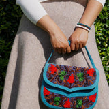 The sustainable environment friendly bags for every day uses, crafted with exquisite floral hand embroidery.