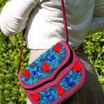 Unique style handmade cotton bag with hand embroidery, easy to carry and stylist design