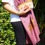 A special women pouch very light weight, ideal as a makeup bag or everyday use hand purse.
