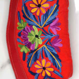 Beautiful Cashmere design pouch made with hand-embroidery design with a very fine embellishment that involves elaborate and intricate floral motifs.