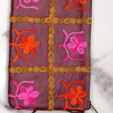 Beautiful handmade wristlet purse with Kashmiri embroidery for everyday use.