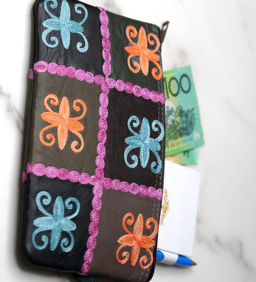 Everyday use women purse with Cashmere design for stylish look.