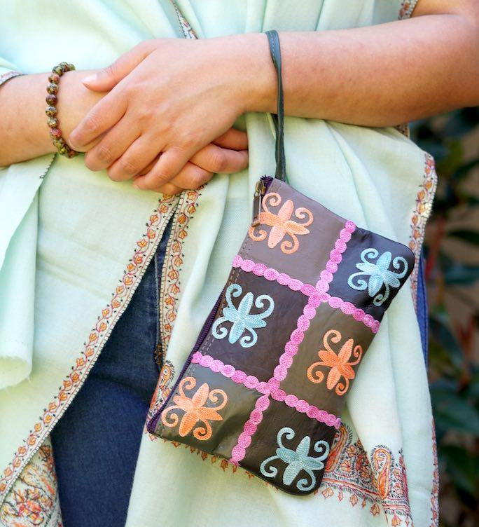 Everyday use women purse with Cashmere design for stylish look.