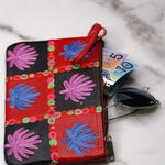 Fashionable style purse is a stunning embroidered Kashmir wallet, with a gorgeous boho style design.