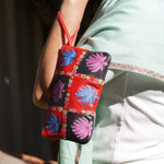 Fashionable style purse is a stunning embroidered Kashmir wallet, with a gorgeous boho style design.