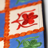 Beautiful handmade wristlet purse with Kashmiri embroidery for everyday use.