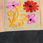 A unique style women's shoulder bag, crafted with beautiful cashmere floral embroidery to give it a chic stylish look..