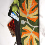 A beautifully hand-embroidered purse with a wristlet and a secure zip top closure. Perfect gift for your loved ones!