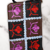 Beautiful handmade wristlet purse with Kashmiri embroidery for everyday use.