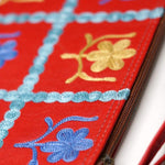 Beautiful handmade wristlet purse with Kashmiri embroidery for everyday use.