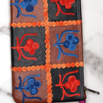 Beautiful handmade wristlet purse with Kashmiri embroidery for everyday use.