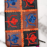 Beautiful handmade wristlet purse with Kashmiri embroidery for everyday use.