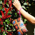 Beautiful handmade wristlet purse with Kashmiri embroidery for everyday use.